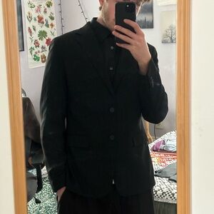 Banana Republic Preppy Formal Dance Workplace Suit Coat + Dress Shirt Pairing